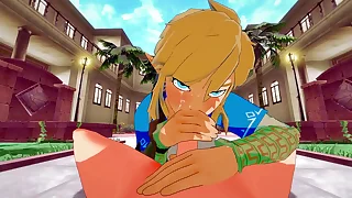 Zelda Genshin Full force Yaoi - Link x Tartaglia POV Handjob Blowjob and Fucked - Japanese asian manga anime joke porn gay